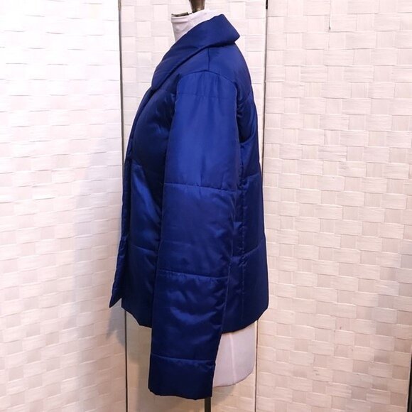 Brilliant Blue Lightweight Puffer Jacket by Simply Vera Vera Wang - Size XS - Picture 5 of 10